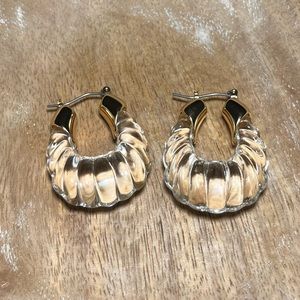 Christian Siriano Glass Gold Tone Drop Earrings